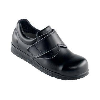 Sko Sundhed str 43 med Velcro/Indl&aelig;gss&aring;l/Chock absorbering Sort