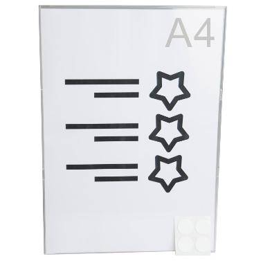 Holder til A4 Info Smiley med dobbelt tape