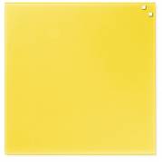 Glass board 45 x 45 cm. Yellow