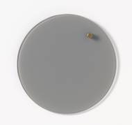 Circle board 25 cm. Grey glass