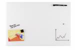 40 x 60 cm. White Magnetic Glass board Naga Hvid Magnetisk Glastavle - 40 x 60 cm.