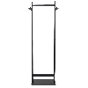 Garderobestativ sort H173 x L60 cm 