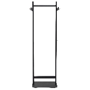 Garderobestativ sort H173 x L60 cm 