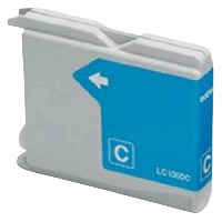 Brother LC1000C cyan bl&aelig;kpatron variant