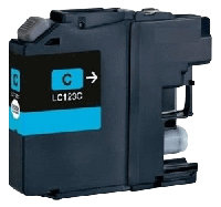 Brother LC123C cyan bl&aelig;kpatron variant