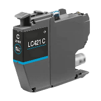 Brother LC421C cyan bl&aelig;kpatron variant