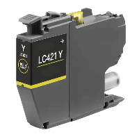Brother LC421Y gul bl&aelig;kpatron variant