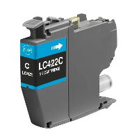 Brother LC422C cyan bl&aelig;kpatron variant