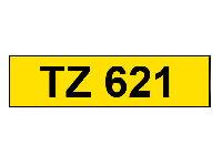 Brother TZe-621 9 mm x 8 m Sort tekst / Gul tape tape variant