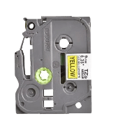 Brother TZe-fx621 9 mm x 8 m Sort tekst / Gul tape tape variant