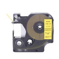 Dymo D1 45018 12 mm x 7 m S0720580 Sort tekst / Gul tape tape variant