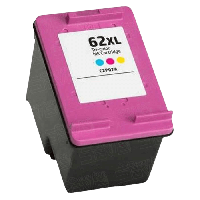 HP 62XL XL C2P07AE 3 farver i &eacute;n bl&aelig;kpatron variant