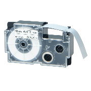 Casio XR-18WE 1 18 mm x 8 m Sort tekst / Hvid tape tape variant