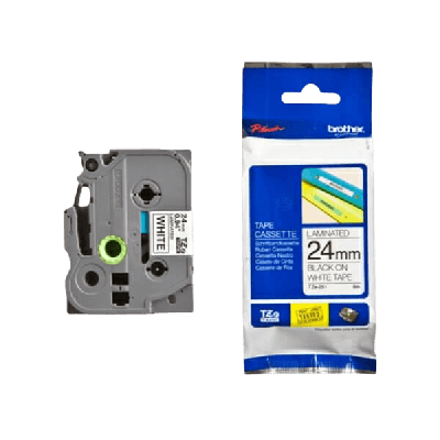 TZe251 24 mm x 8 m Sort tekst / Hvid tape tape original