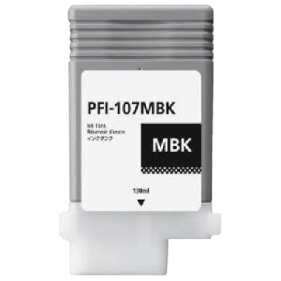 Canon PFI-107MBK 6704B001 mat sort bl&aelig;kpatron variant