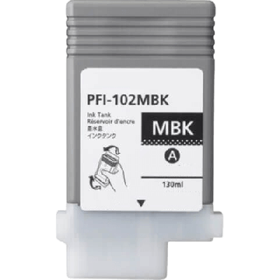 Canon PFI102MBK 0894B001 mat sort bl&aelig;kpatron variant