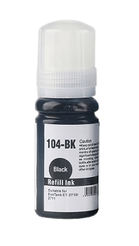 Epson 104 C13T00P140 sort Bl&aelig;k refill variant
