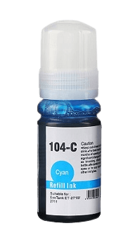 Epson 104 C13T00P240 cyan Bl&aelig;k refill variant