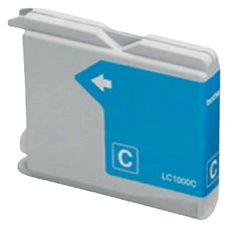 Brother LC1000C cyan bl&aelig;kpatron variant