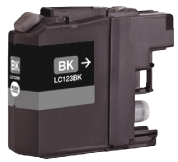 Brother LC123BK sort bl&aelig;kpatron variant