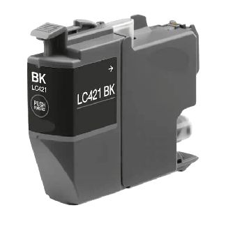 Brother LC421BK sort bl&aelig;kpatron variant