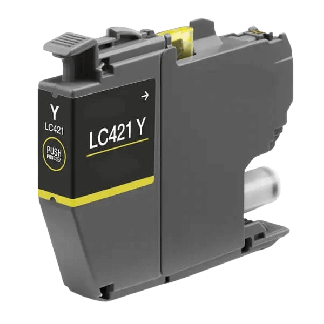 Brother LC421Y gul bl&aelig;kpatron variant