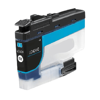 Brother LC424C cyan bl&aelig;kpatron variant