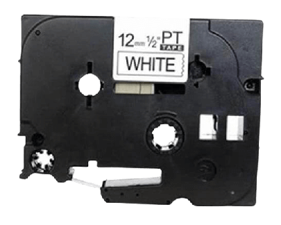 Brother TZe231 12 mm x 8 m Sort tekst / Hvid tape tape variant