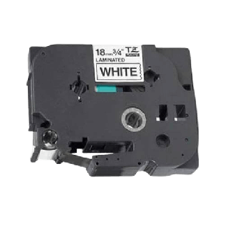 Brother TZe241 18 mm x 8 m Sort tekst / Hvid tape tape variant