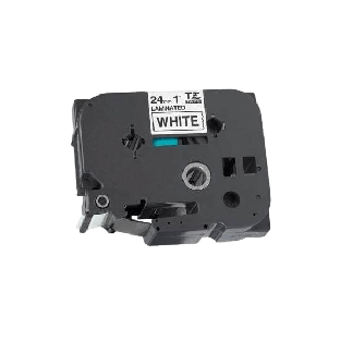 Brother TZe251 24 mm x 8 m Sort tekst / Hvid tape tape variant