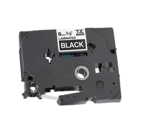 Brother TZe325 9 mm x 8 m Hvid tekst / Sort tape tape variant