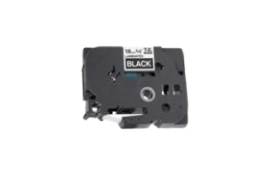 Brother TZe345 18 mm x 8 m Hvid tekst / Sort tape tape variant