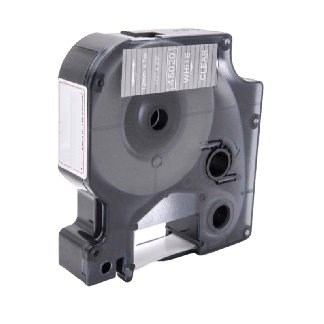 Dymo S0720600 12 mm x 7 m 45020 Hvid tekst / Klar tape tape variant