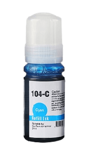 Epson 104 C13T00P240 cyan Bl&aelig;k refill variant