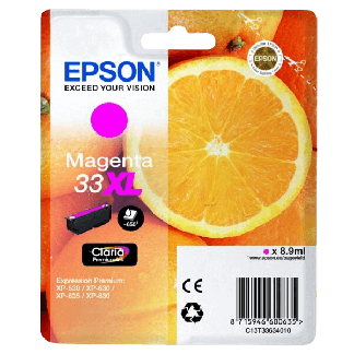 33 XL C13T33634012 magenta bl&aelig;kpatron original