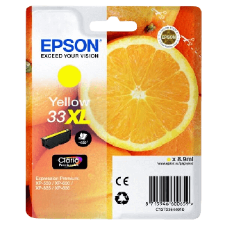 33 XL C13T33644012 gul bl&aelig;kpatron original