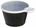 Plastikkop m/hank brun/hvid 21 cl termoformet 50stk/ps