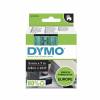 Labeltape DYMO D1 40919 S0720740 9mmx7m sort på grøn