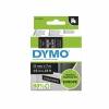 Dymo D1 Labeltape 12mm x 7m - Hvid/sort
