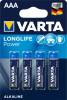 Batteri Varta Longlife Power LR03 AAA 4stk/pak blister