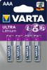Batteri Varta Ultra Lithium LR 3 AAA 4stk/pak