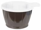 Plastikkop m/hank brun/hvid 21 cl termoformet 50stk/ps