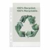 Plastlomme Esselte Recycled A5 70my m. præg 100stk/pak