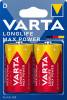 Batteri Varta Longlife Max Power D 2stk/pak blister