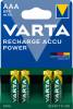 VARTA genopladelige AAA-batterier HR03 800 mAh 4 stk 