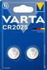 Batteri Varta Electronics CR2025 2stk/pak blister