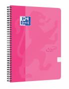 Notesbog Oxford TOUCH A4+ pink kvadreret 90g