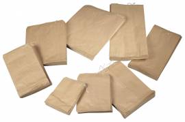 Papirpose m/snor 2kg 50g brun 240x300mm 500stk/pak