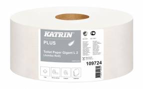 Toiletpapir Katrin Plus Gigant M 2-lags 310m 6rl/kar 109724