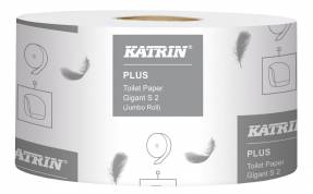 Toiletpapir Katrin Plus Giga S 2-lags 160m 12rl/kar 108925